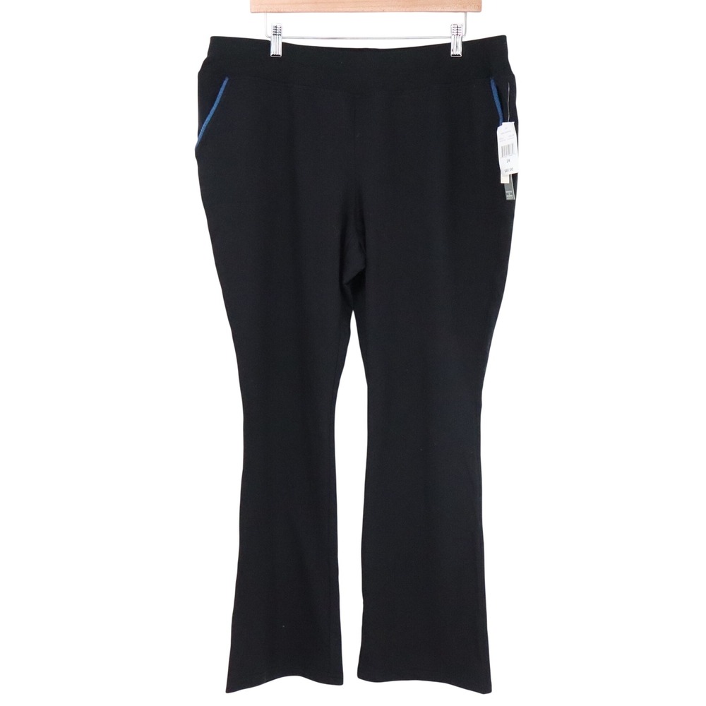 Silverwear Pants Womens 2X Black Bootcut Comfort Technology NEW